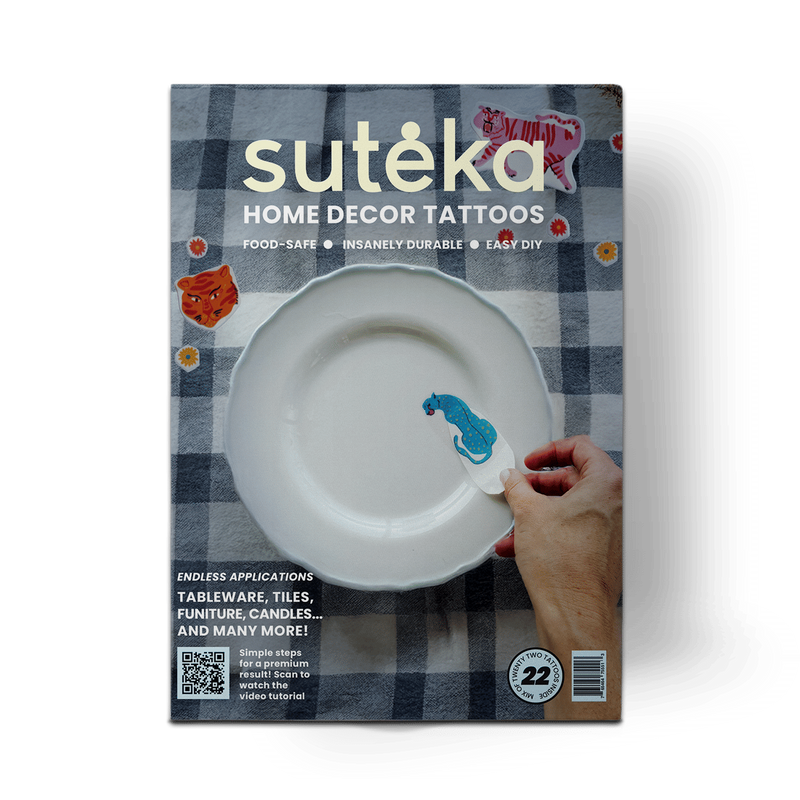 Big Cats Set - Mix DIY Plate Sticker Decoration