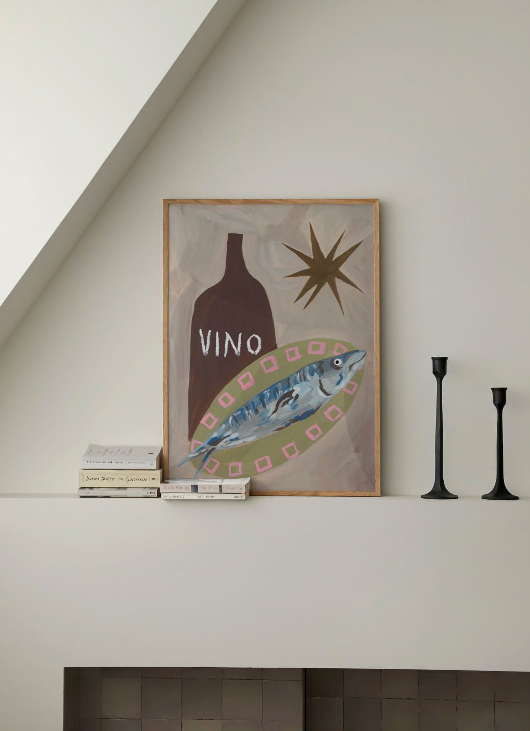 Fish and Vino Dinner Print