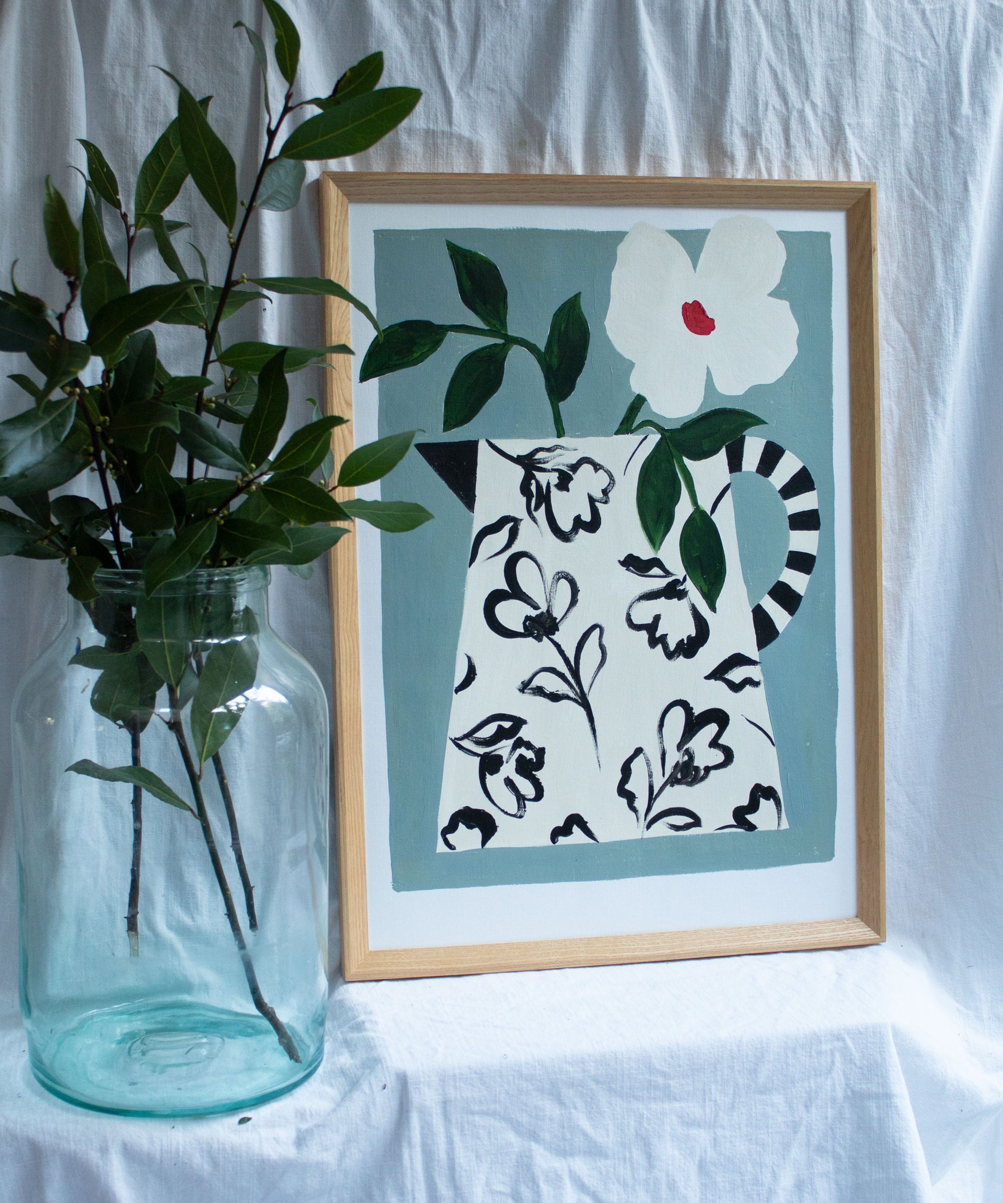 Expressive vase - Original painting