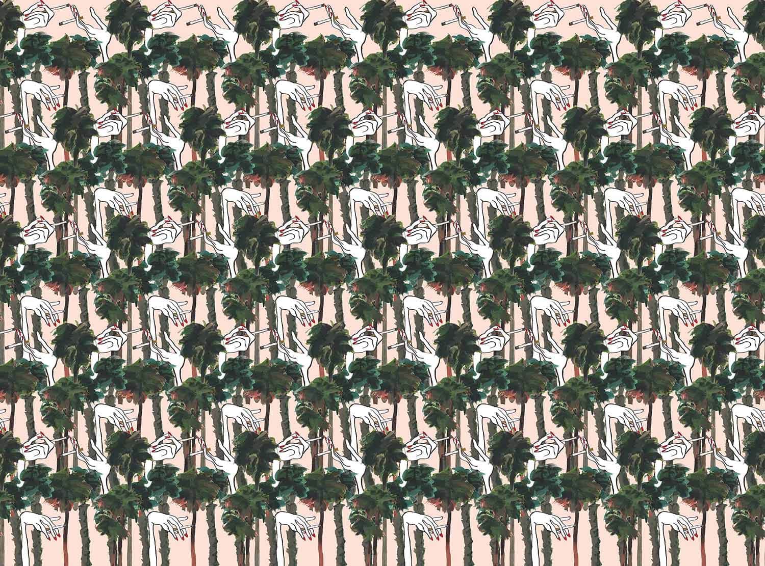 Clope in the Grove Wallpaper