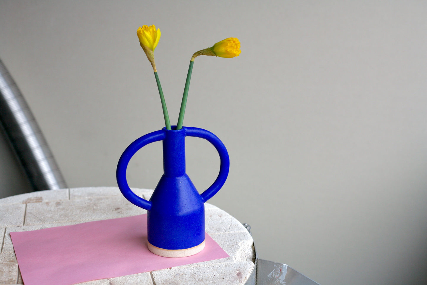Jug Eared Vase in the Boldest Blue