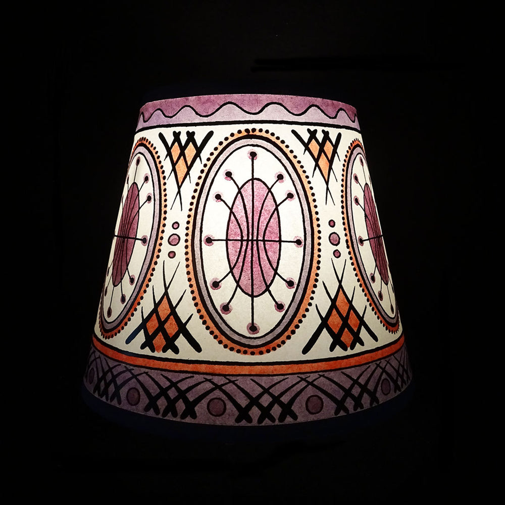 Callisto Hand Painted Lampshade in Mauve