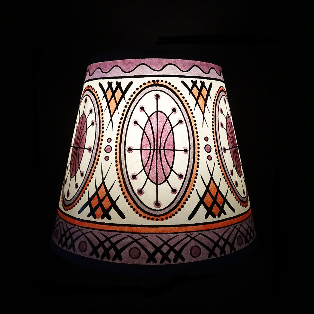 Callisto Hand Painted Lampshade in Mauve