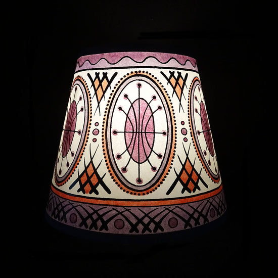 Callisto Hand Painted Lampshade in Mauve
