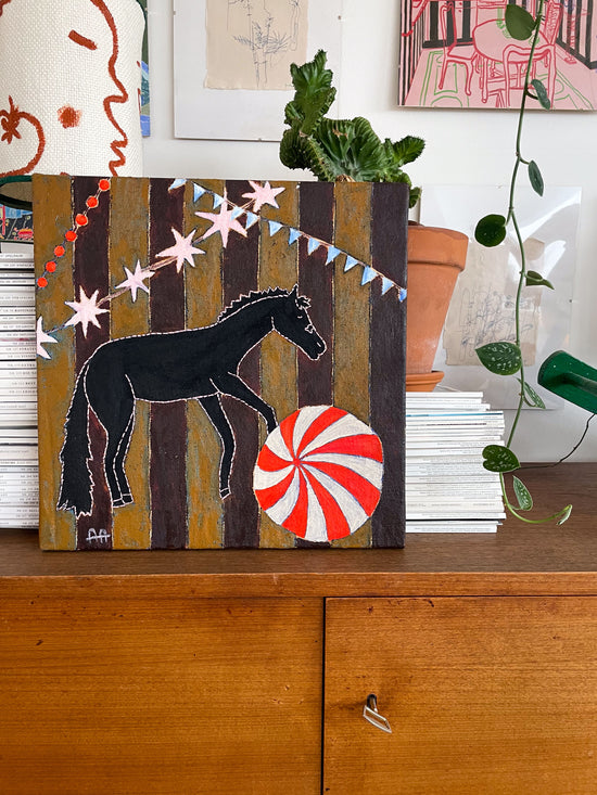 Striped Horse Two, Original Painting