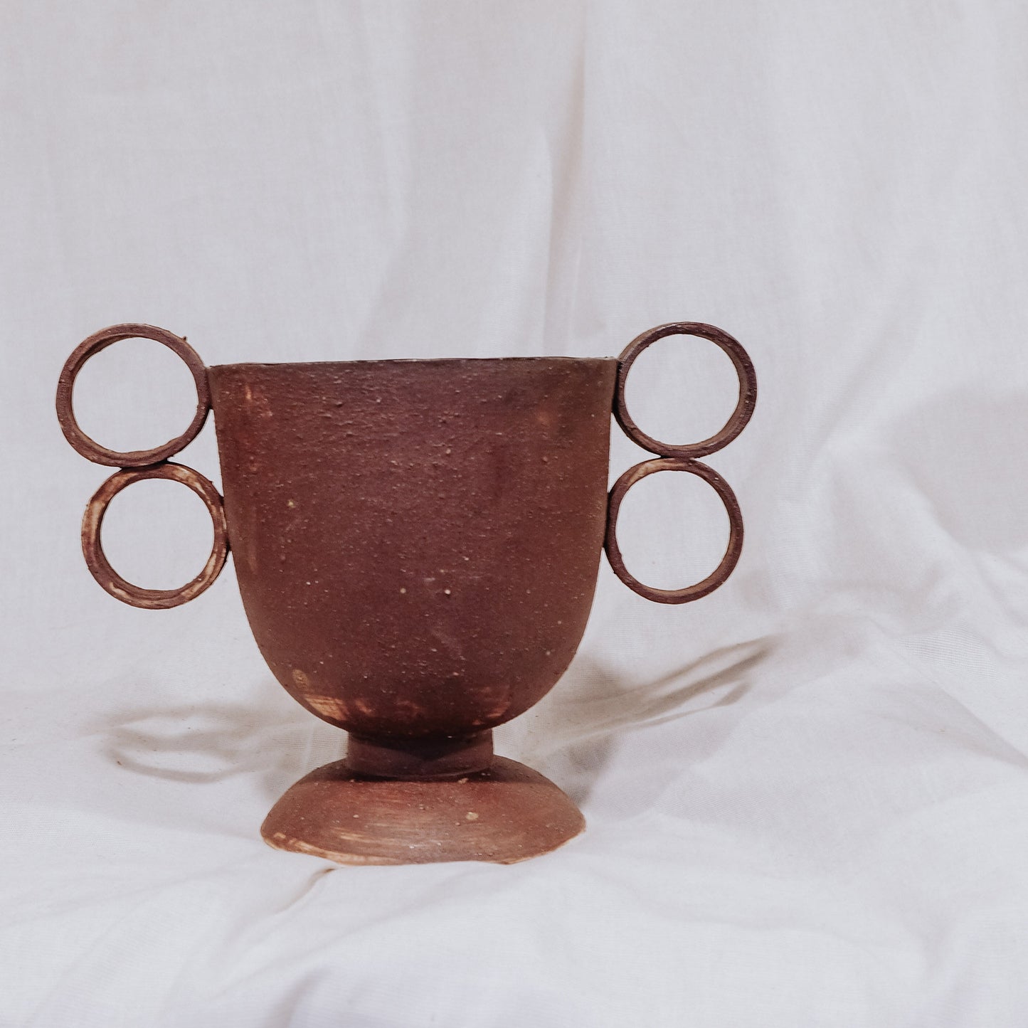 Jackie - Reddish Brown Wild Clay Edition - Goblet/Vase