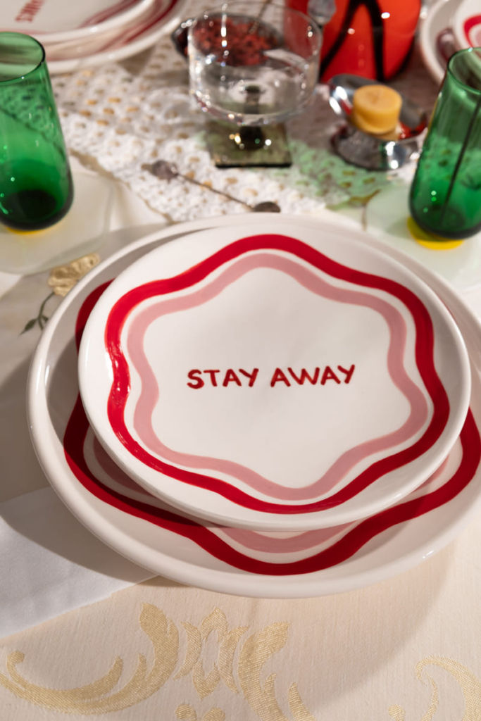 Stay Away Dessert Plate