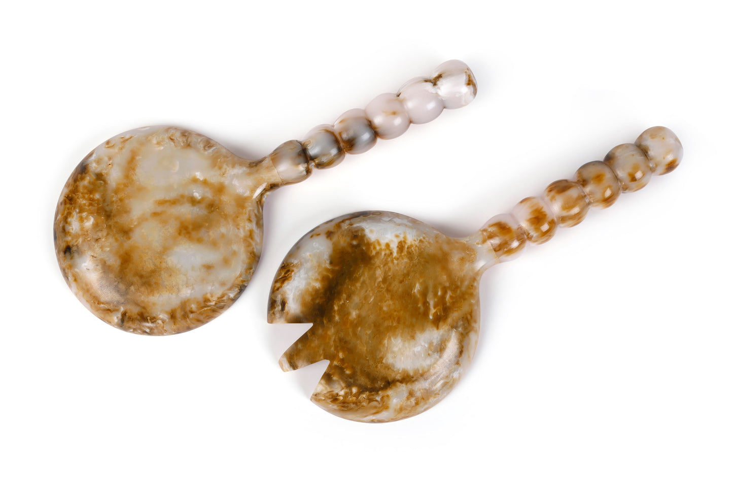 Resin Salad Server Brown (Set of 2)