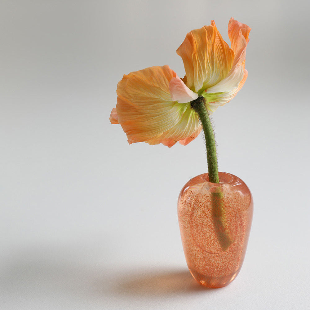 Mouth Blown Vase Liv Apricot