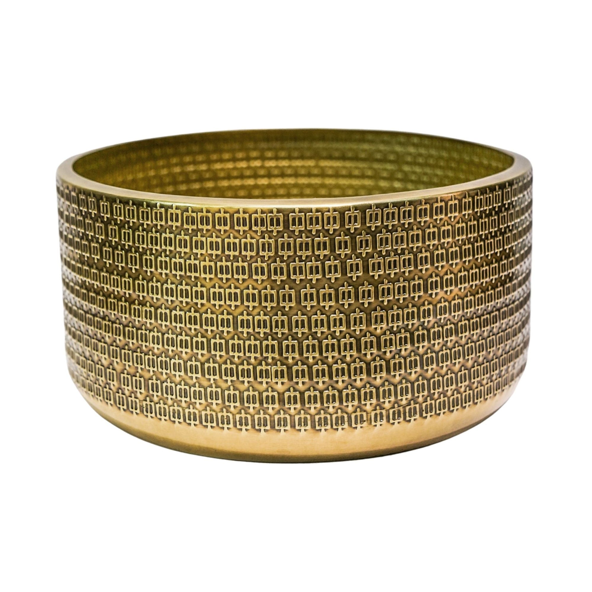 Solis Embossed Bowl Gold