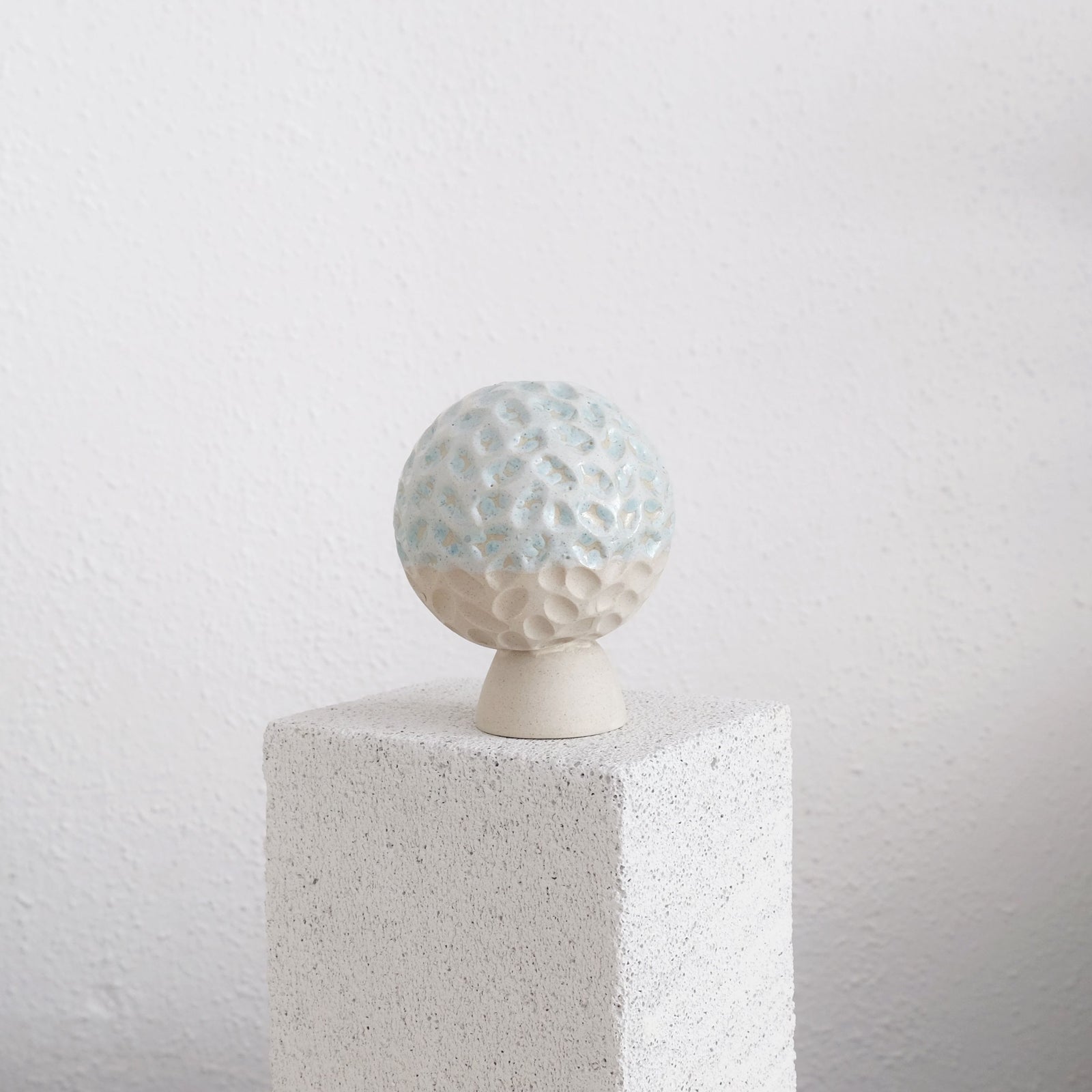 Lara - Carved Mini Vase - Brainy Blue