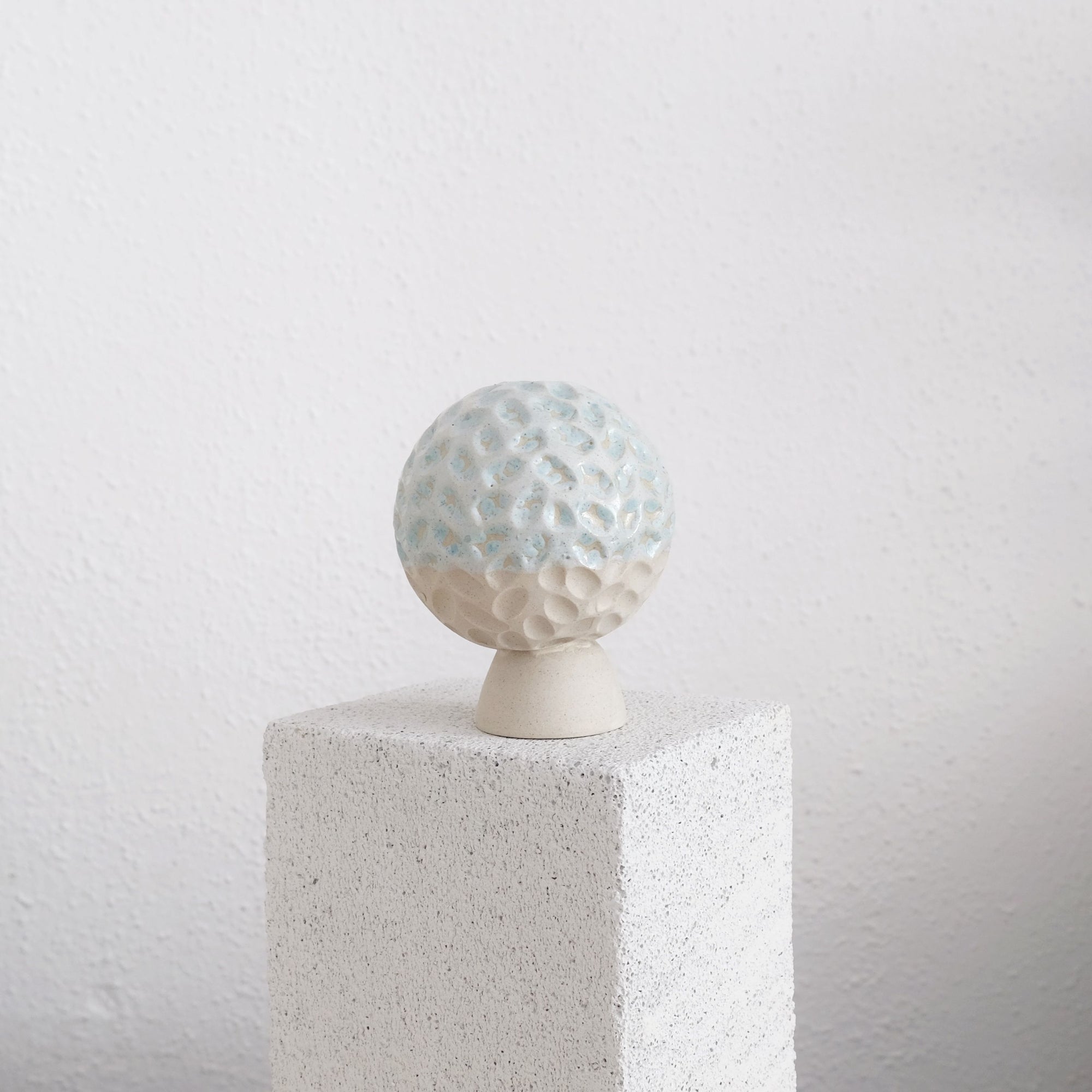 Lara - Carved Mini Vase - Brainy Blue