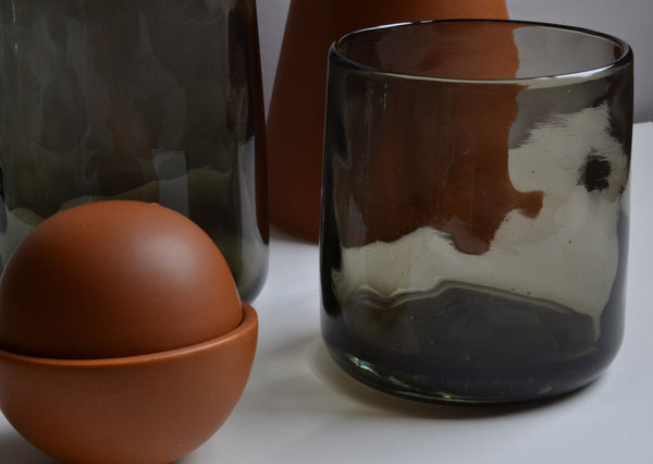 Nightlights of Mexico City, Tumblers Smoke Black - Set 6 Glasses