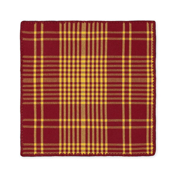 Bordeaux and Yellow Trattoria Set of Two Napkins