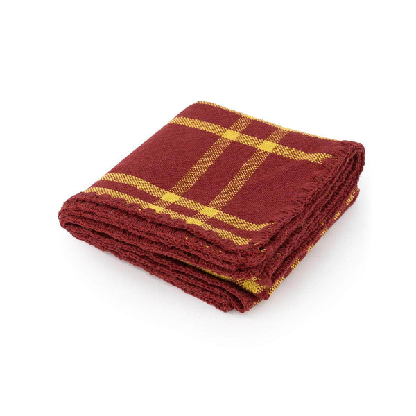 Bordeaux and Yellow Trattoria Set of Two Napkins