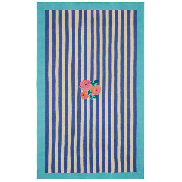 Cotton Cloth Nizam Stripes Blue Natural