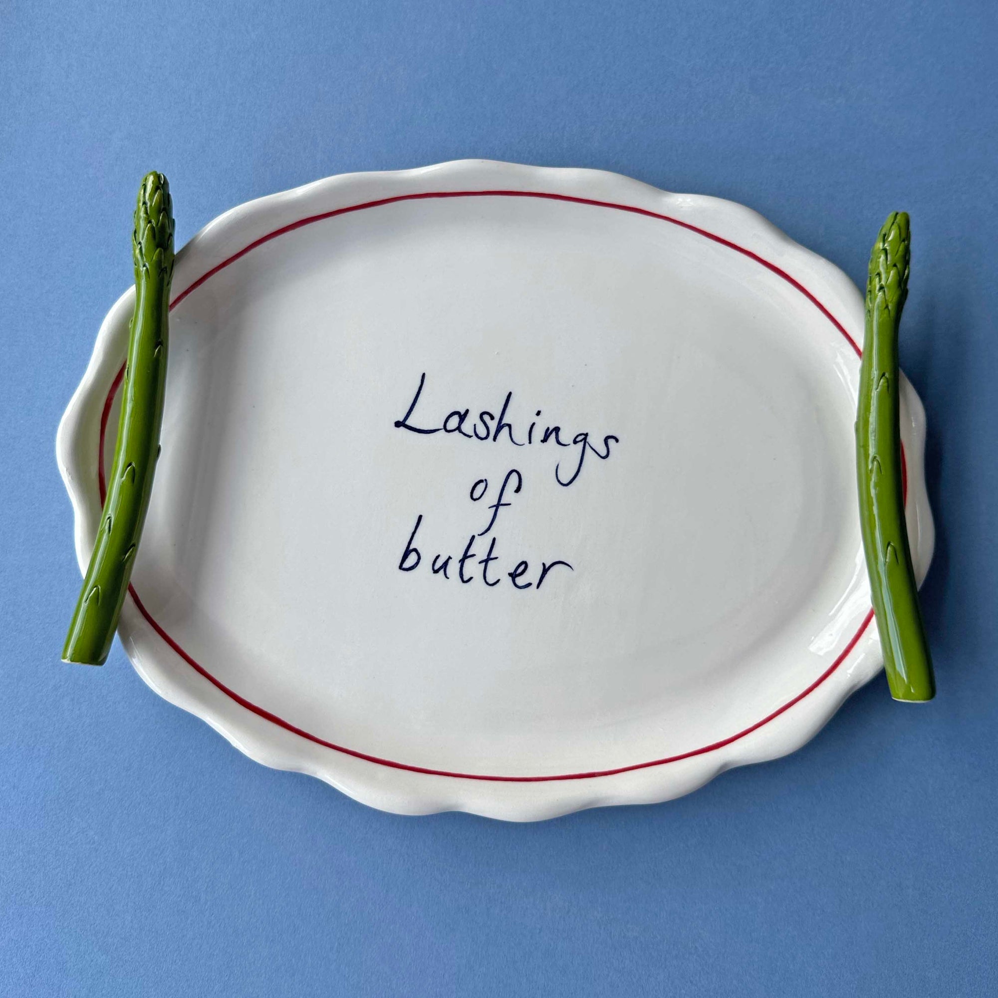 'Lashings of Butter' Asparagus Serving Platter