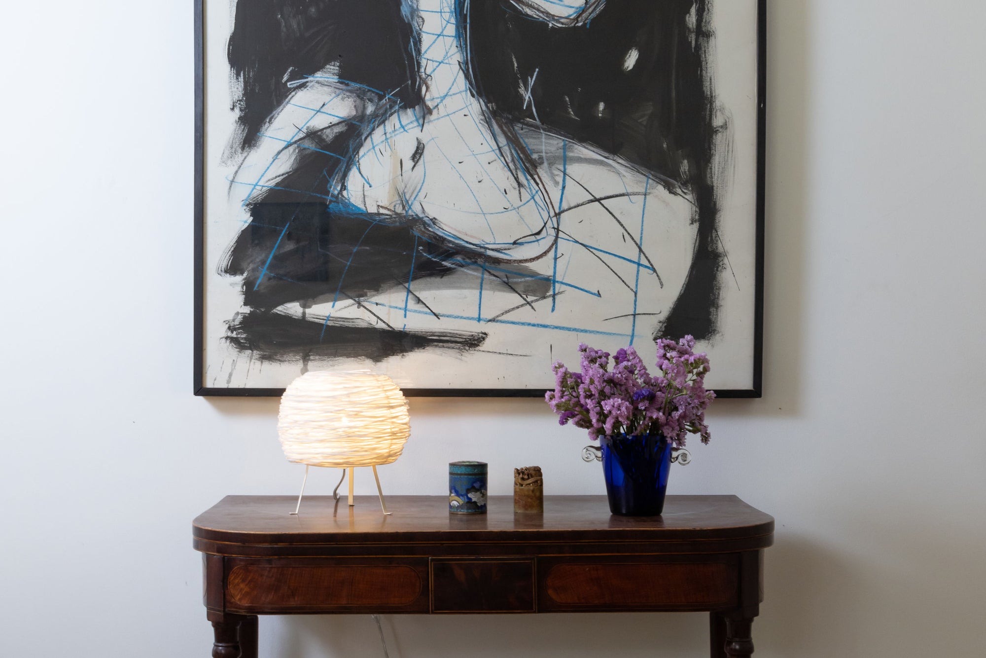 Shelter Table by Ango – Hand-woven table light in recycled plastic.