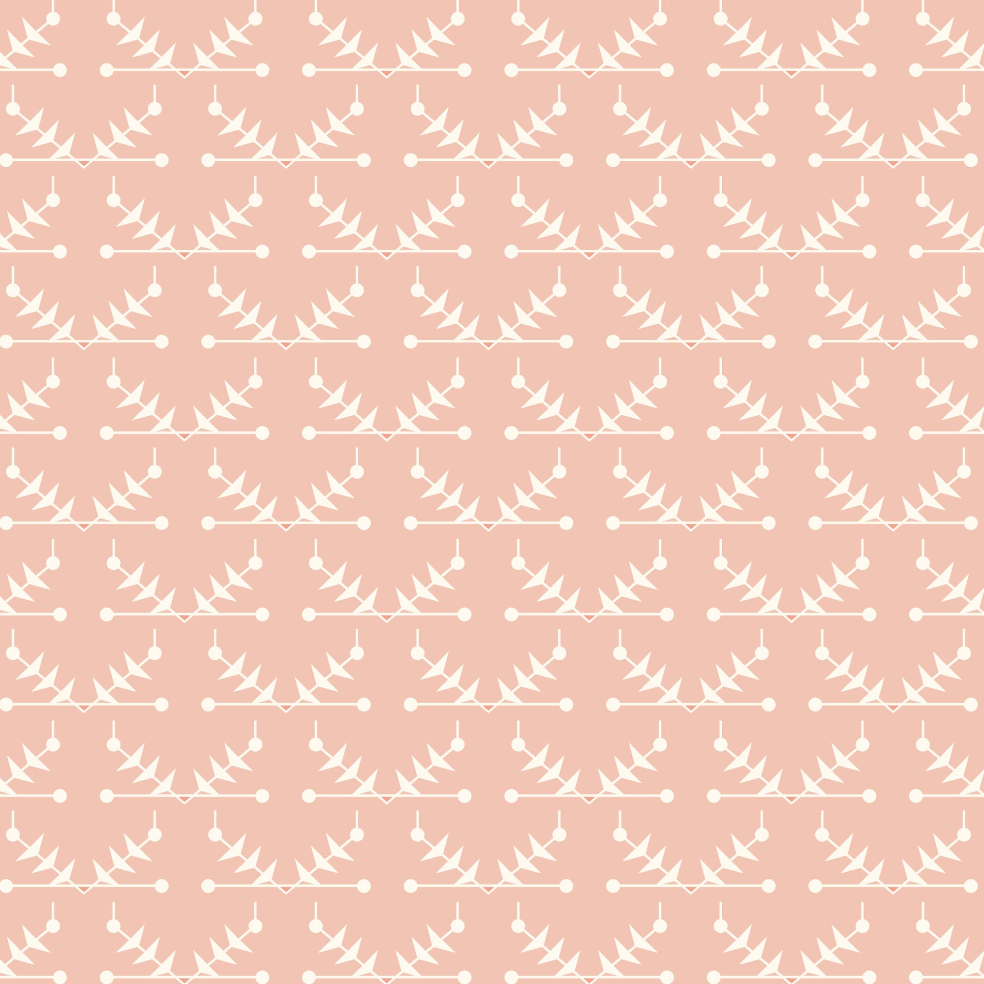 Atomic Trellis Wallpaper - Pink