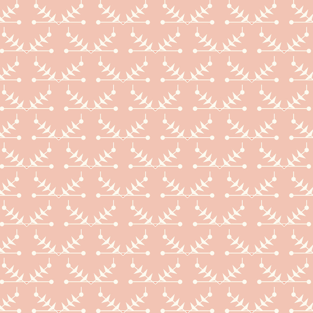Atomic Trellis Wallpaper - Pink