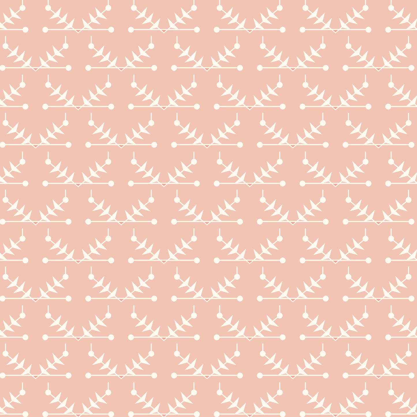 Atomic Trellis Wallpaper - Pink
