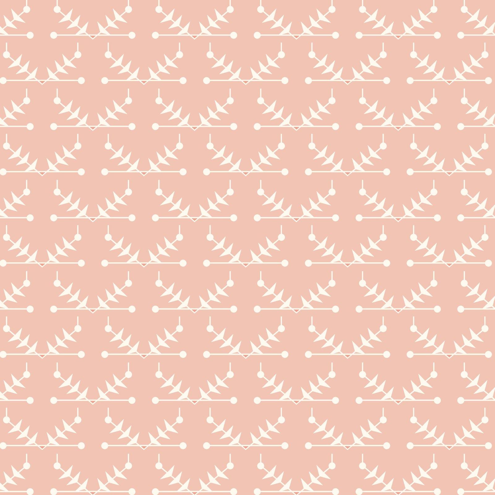 Atomic Trellis Wallpaper - Pink