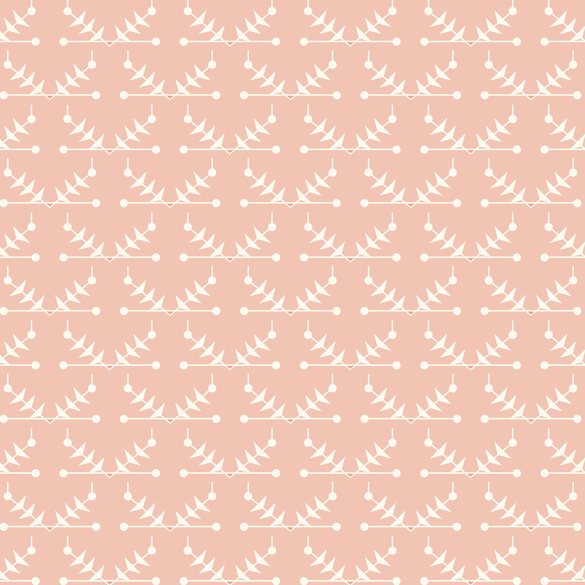 Atomic Trellis Wallpaper - Pink