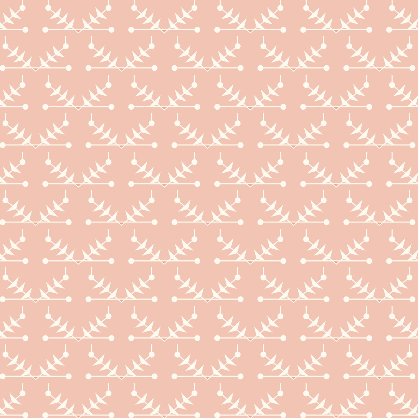 Atomic Trellis Wallpaper - Pink