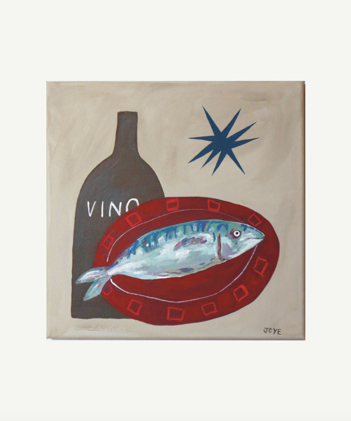 Fish Supper Original Canvas