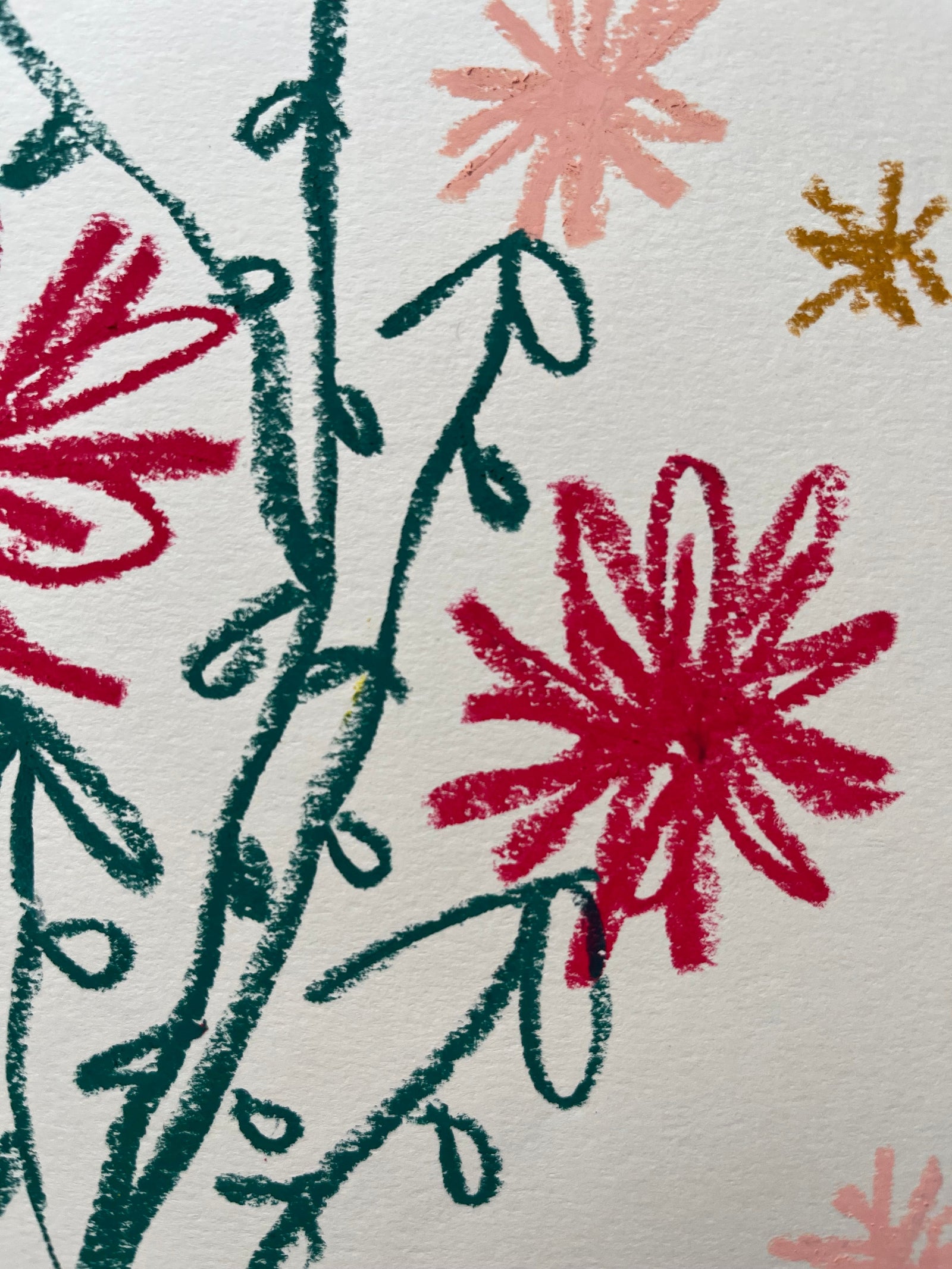 Red & Pink Floral | Original Painting A3