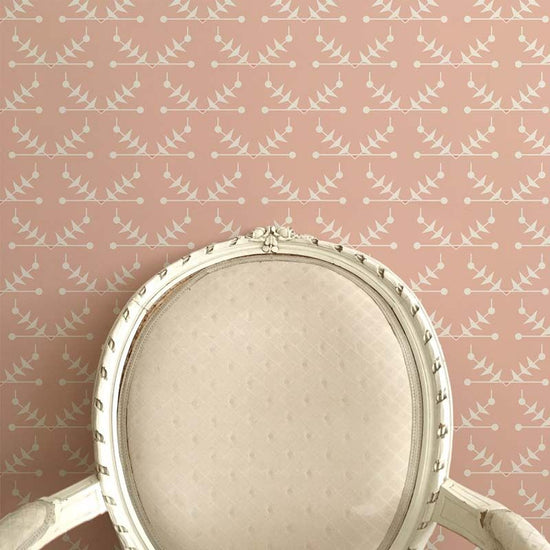 Atomic Trellis Wallpaper - Pink