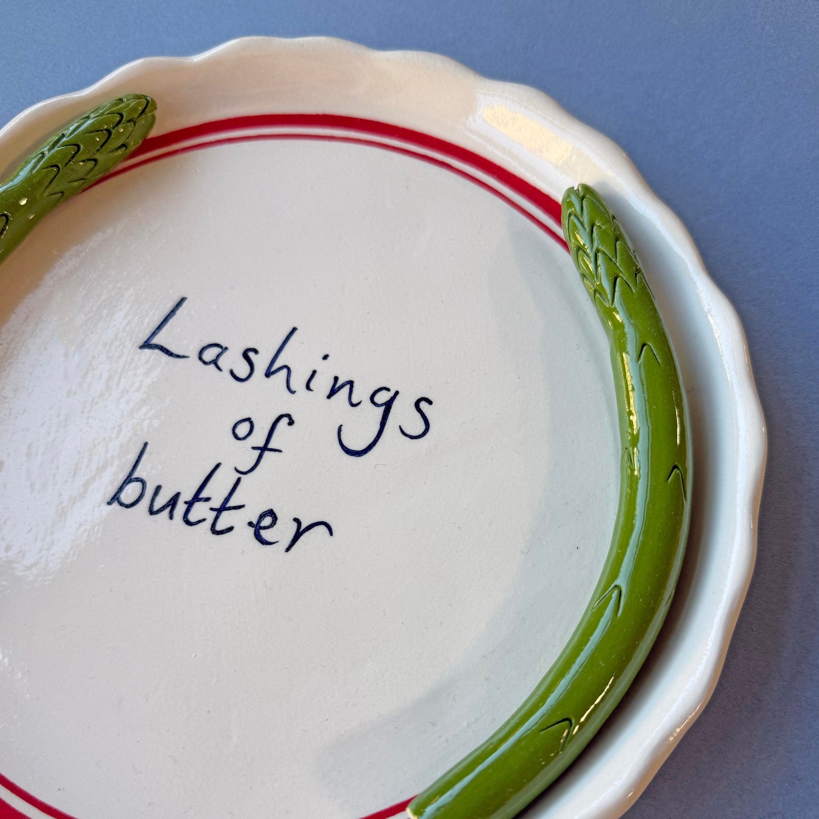'Lashings of Butter' Asparagus Serving Platter