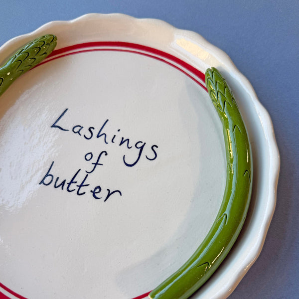 'Lashings of Butter' Asparagus Serving Platter