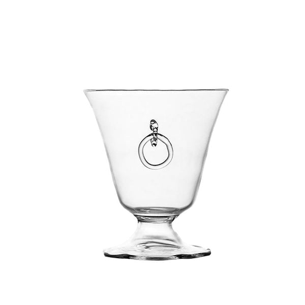 Sospesa Hand-blown Tumbler Glass with Charm