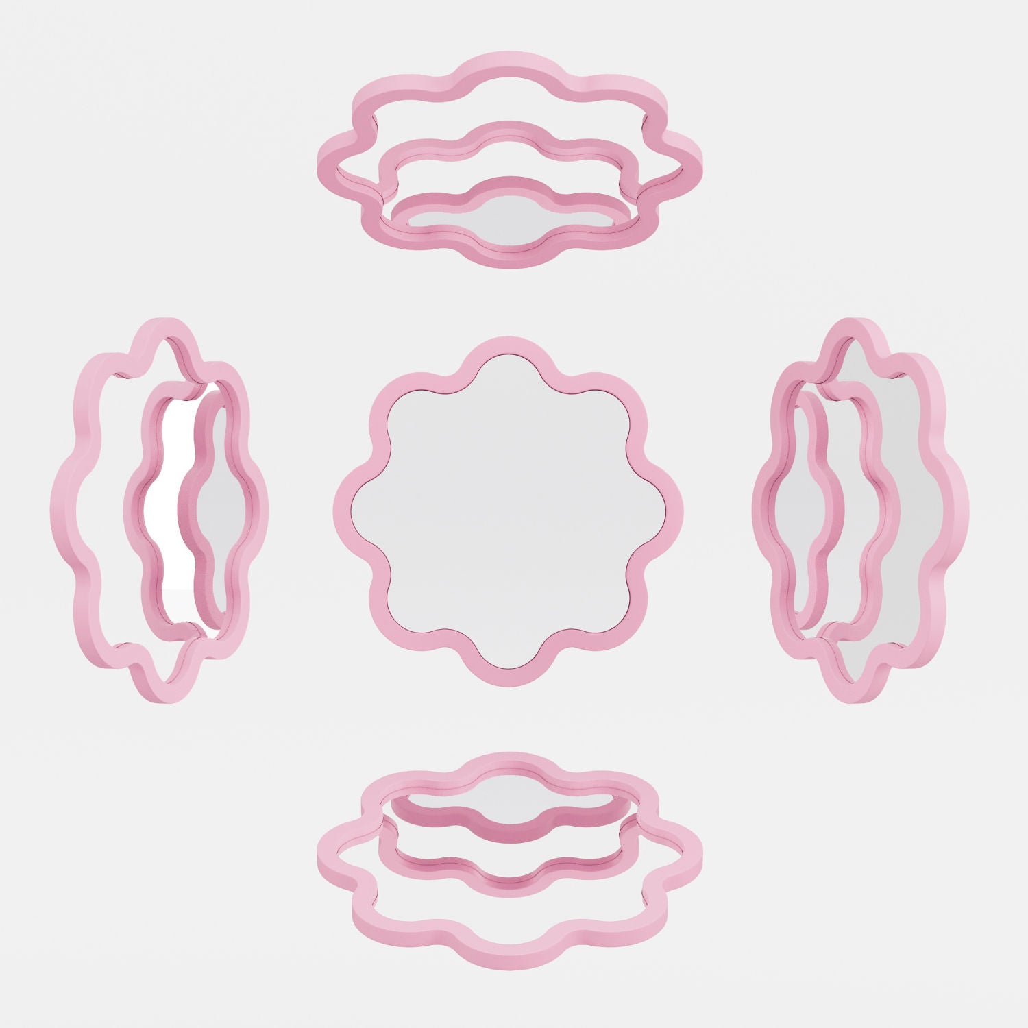 Hvyli Round - Wavy Mirror