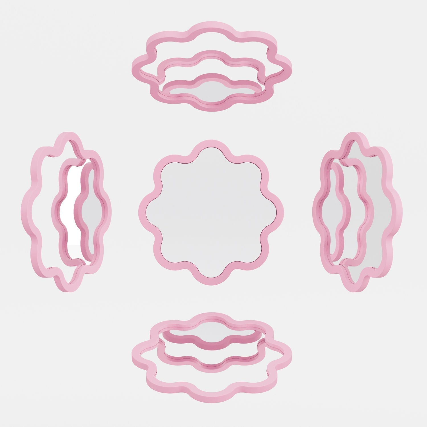 Hvyli Round - Wavy Mirror
