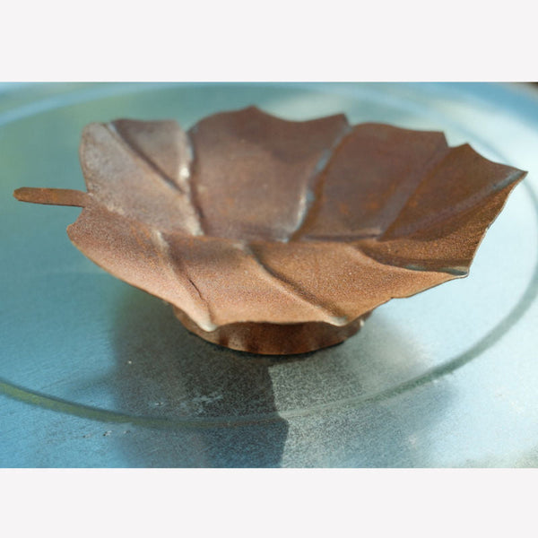 Small Hand-wrought Iron Leaf Bowl