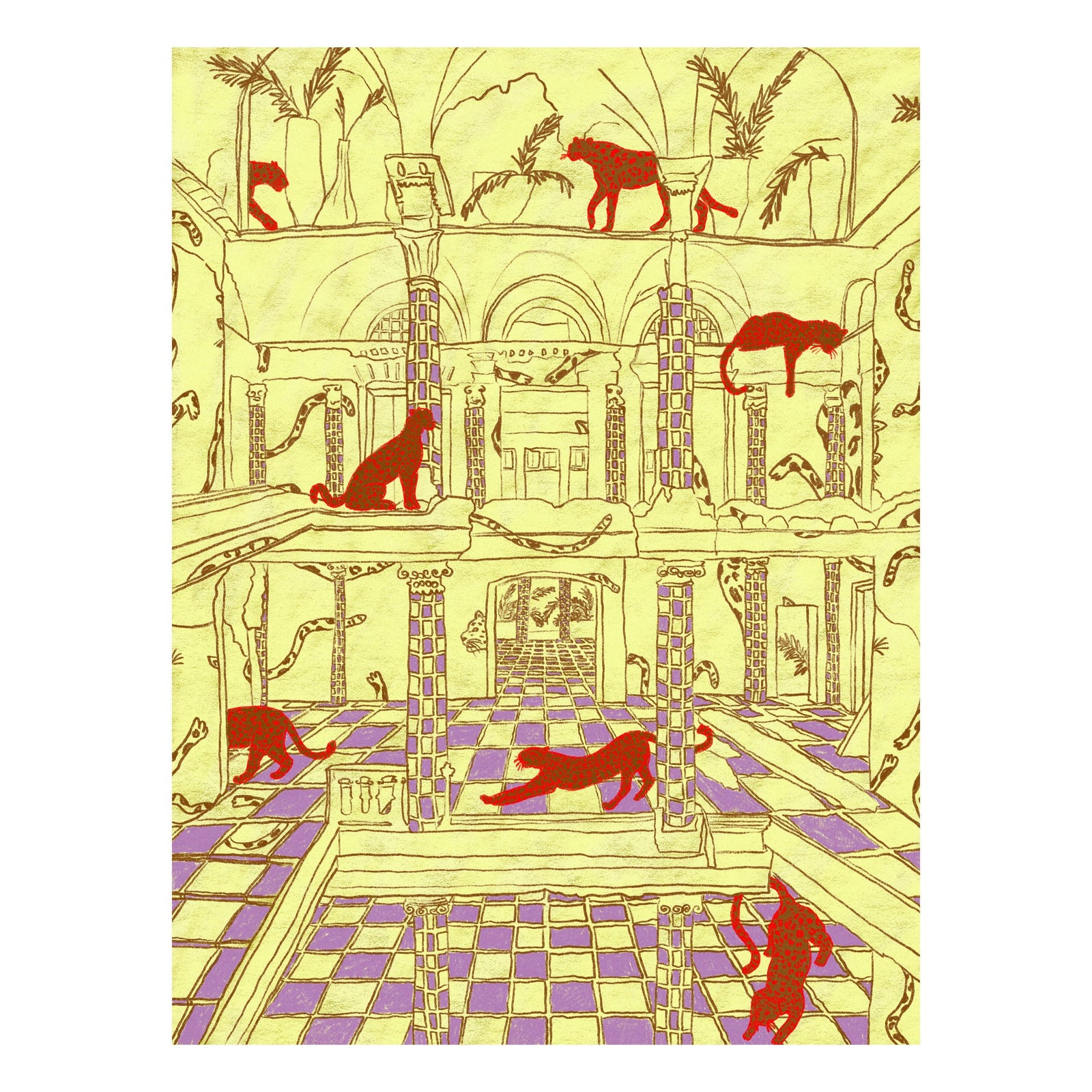 Lazy Leopards - Fine Art Print