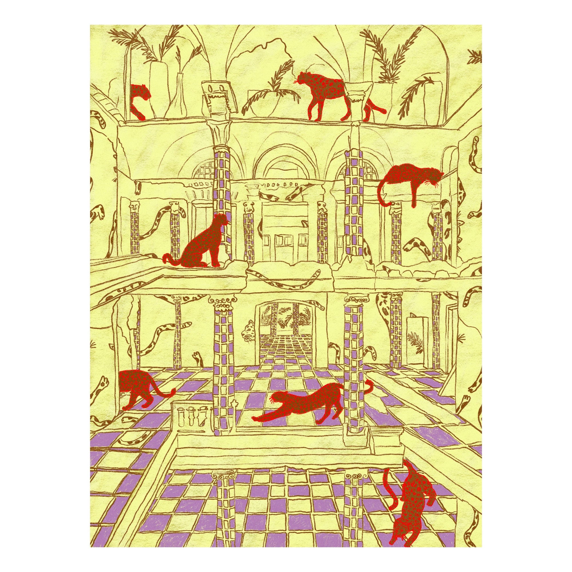 Lazy Leopards - Fine Art Print
