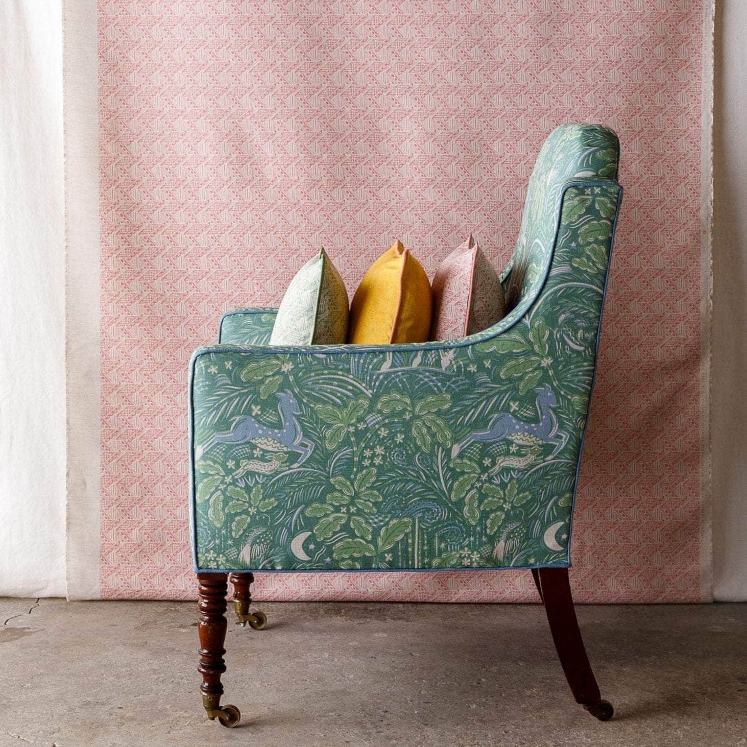 Thatch Fabric in Stafford Pink