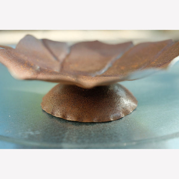 Small Hand-wrought Iron Leaf Bowl