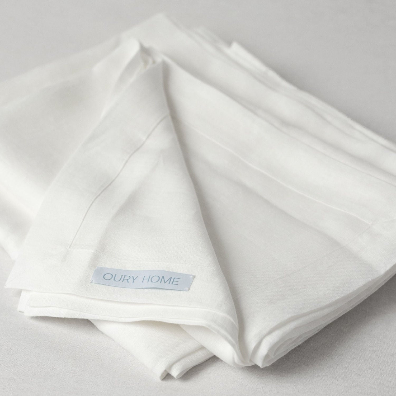 White Linen Tablecloth