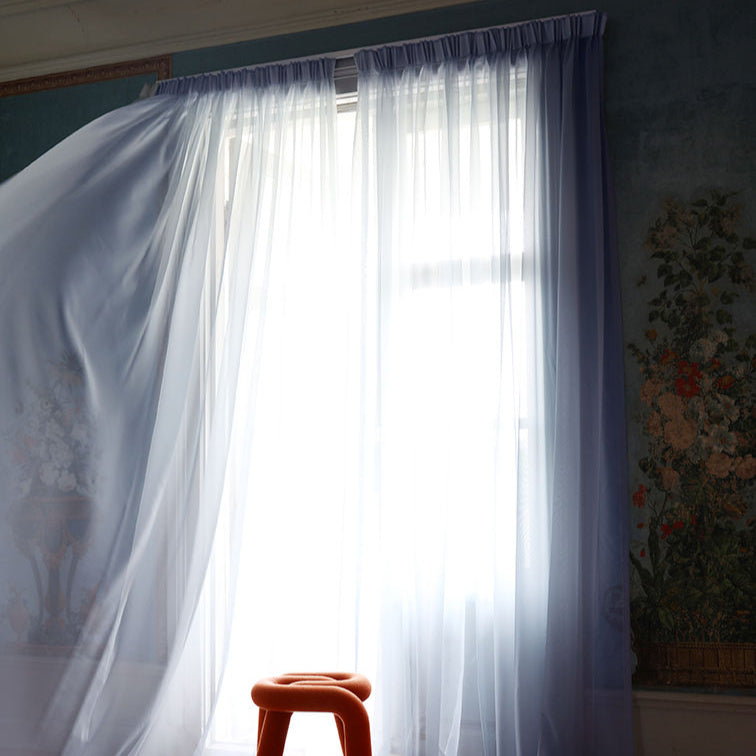 Curtain Hotel Sheer Light Blue