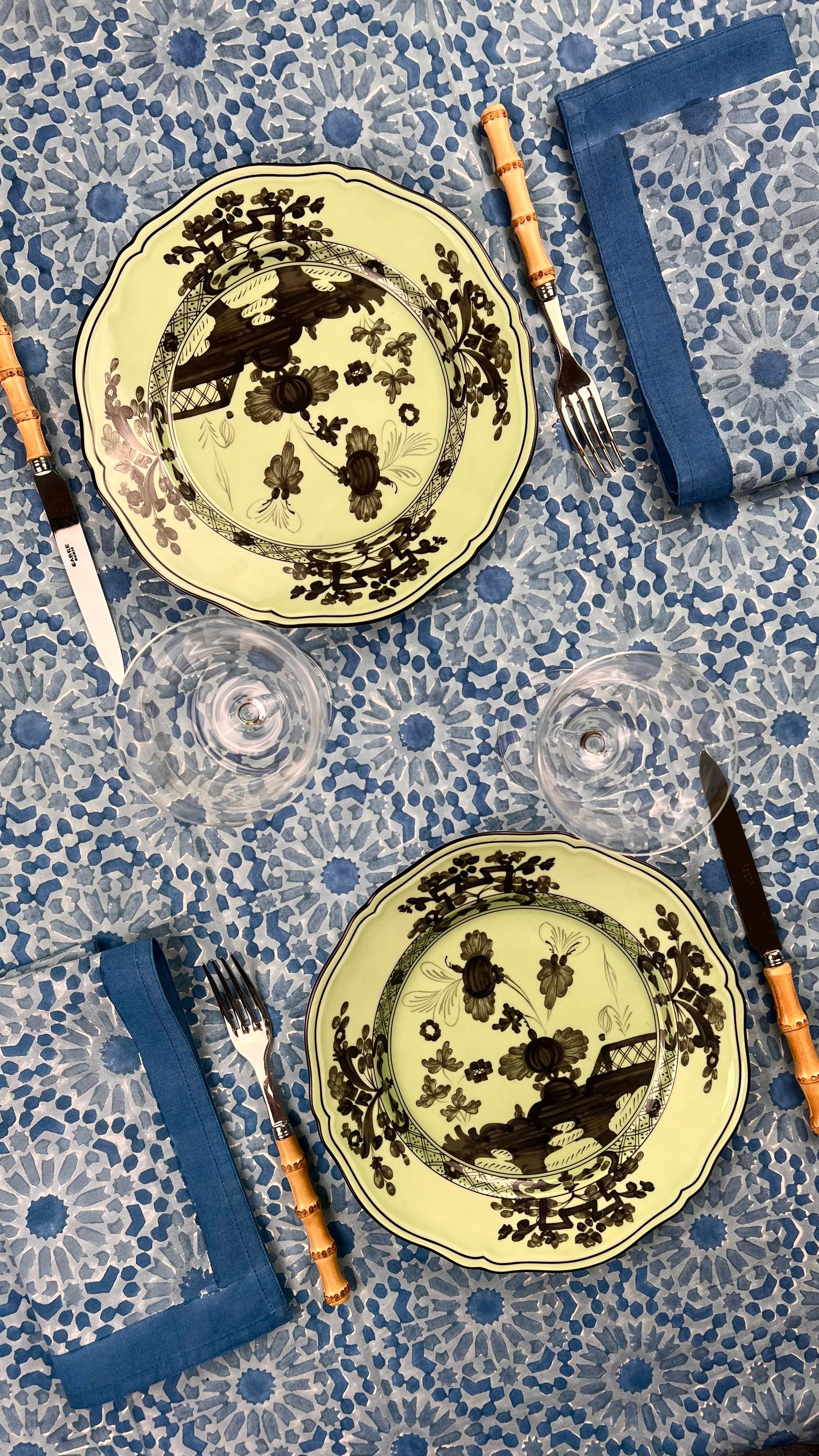 ‘The Kaleidoscope’ Tablecloth - Light Indigo
