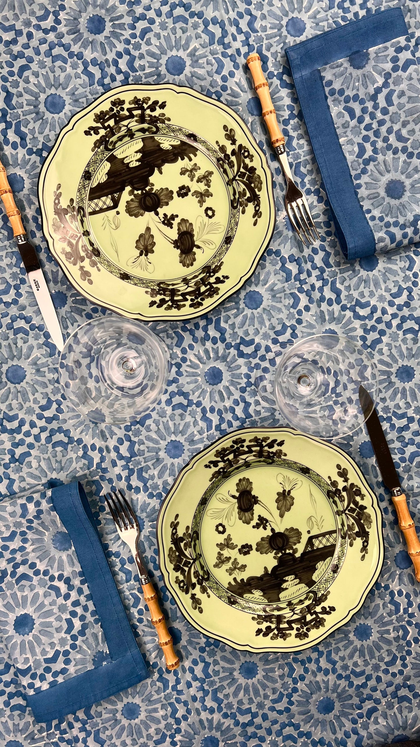 ‘The Kaleidoscope’ Tablecloth - Light Indigo