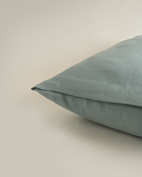 Hemp Pillowcase Pair Dusty Blue
