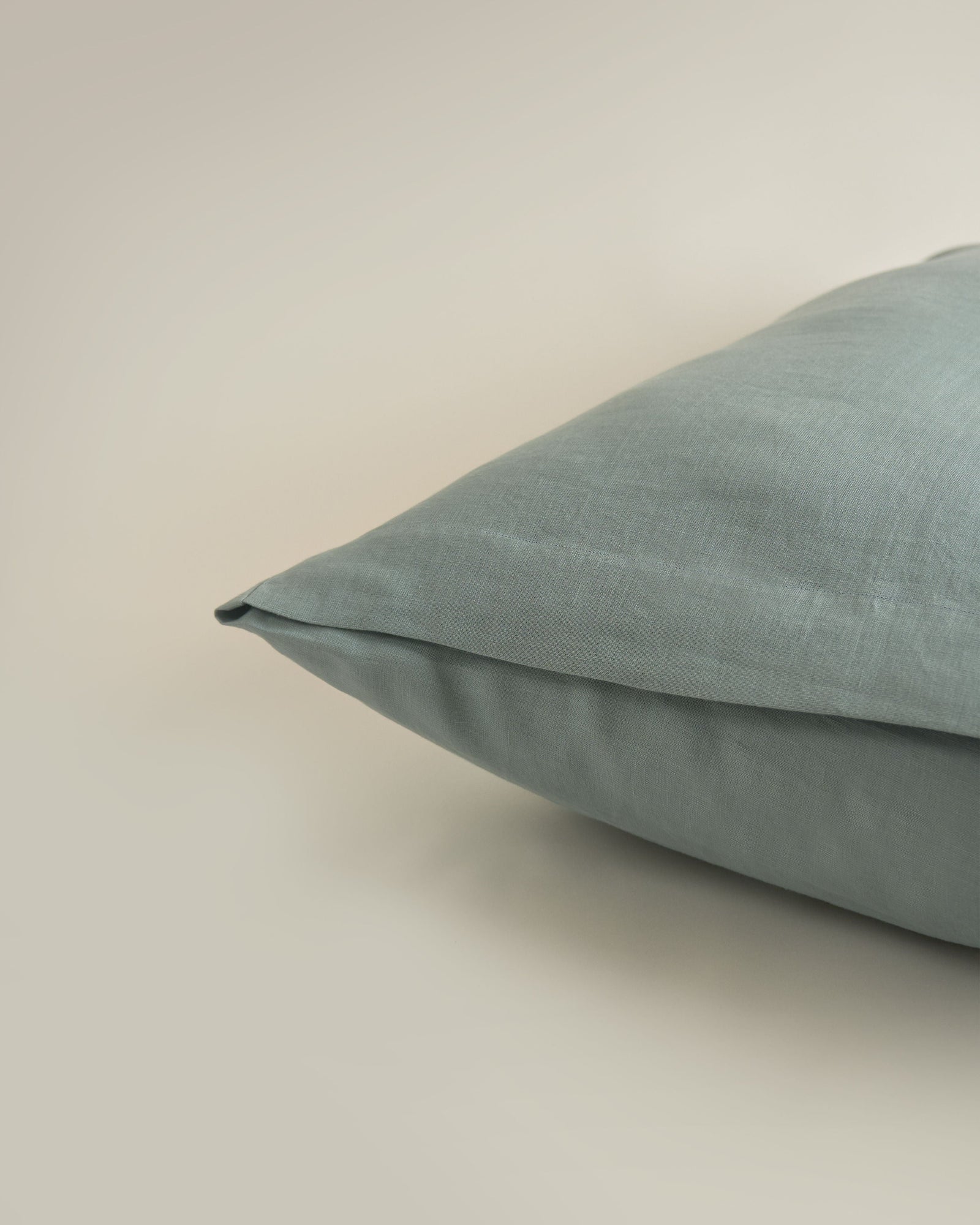 Hemp Pillowcase Pair Dusty Blue