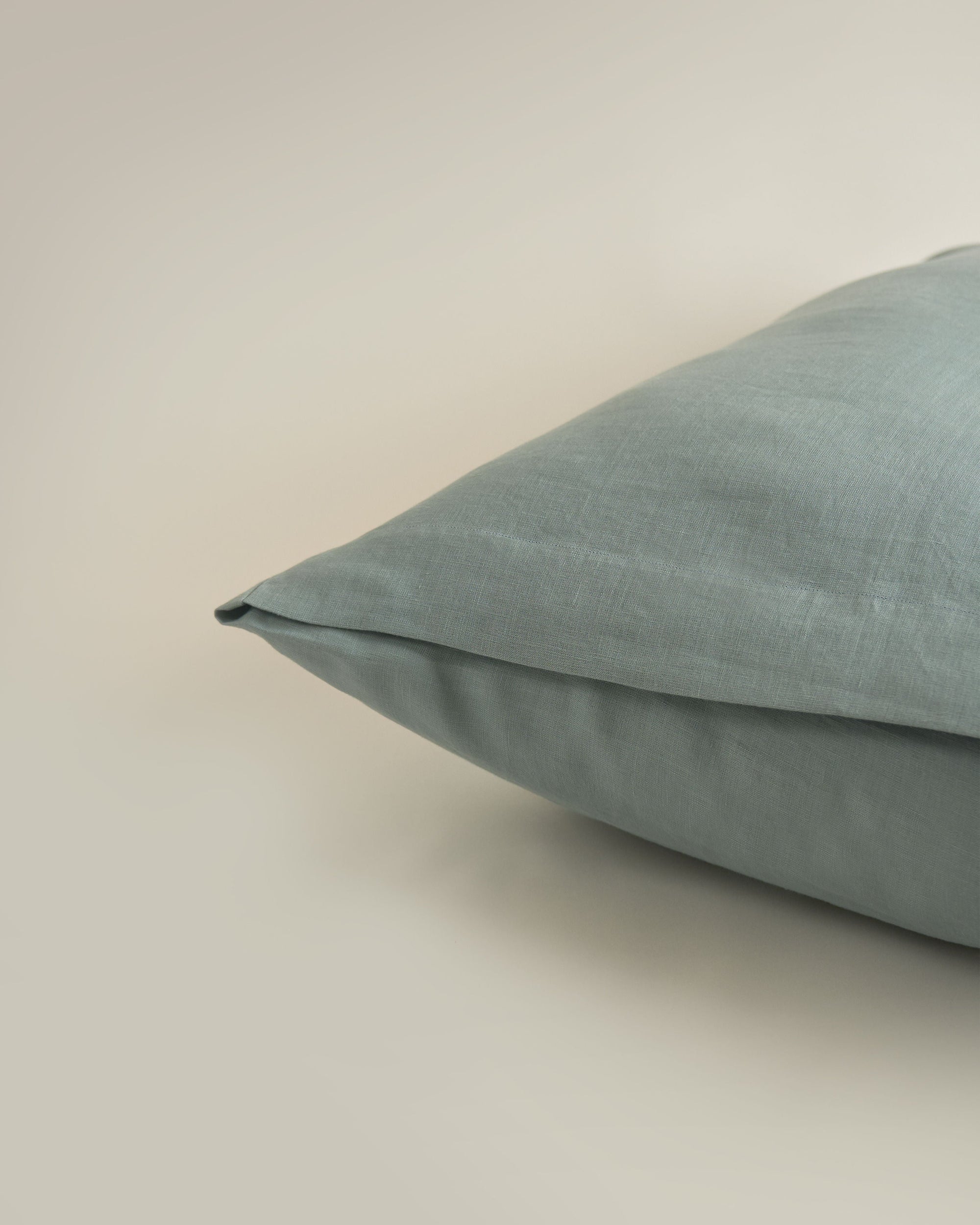 Hemp Pillowcase Pair Dusty Blue