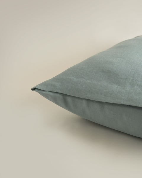Hemp Pillowcase Pair Dusty Blue