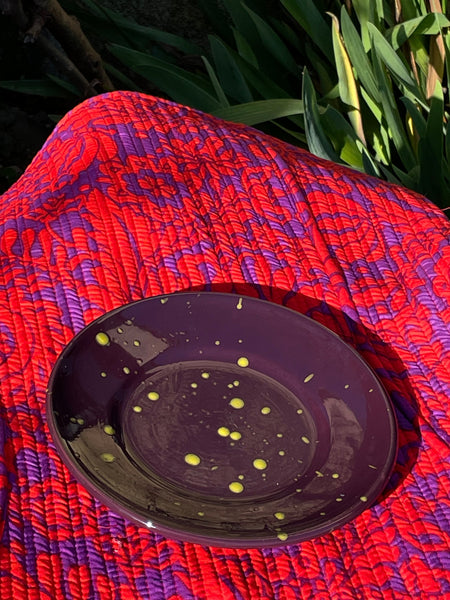 Hand Splatter Terracotta Dessert Plate